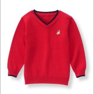 Janie and Jack red pullover sweater